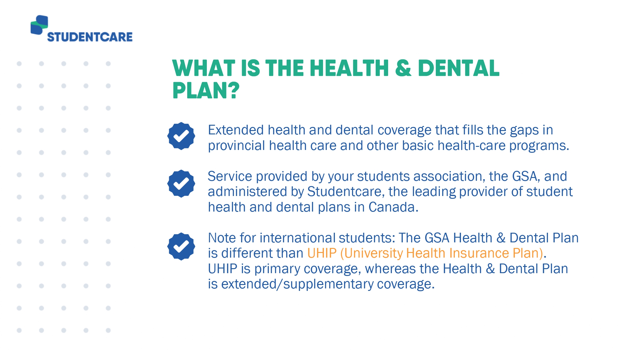 Health and Dental – Graduate Students Association of McMaster University